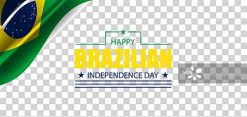 巴西独立日的旗帜和庆祝活动图片素材