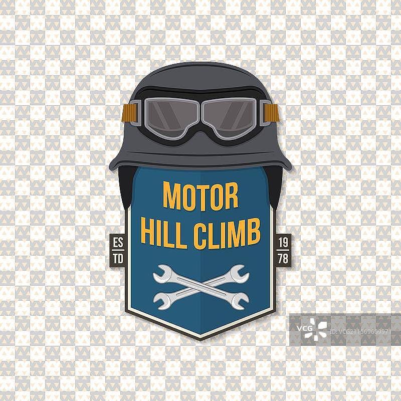 摩托车爬坡极限贴纸图片素材
