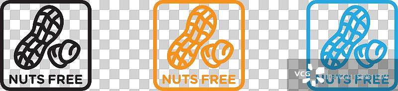 无坚果标志集合集用于网页应用界面图片素材