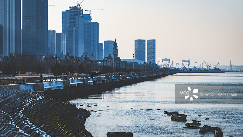 蓝色海岸图片素材