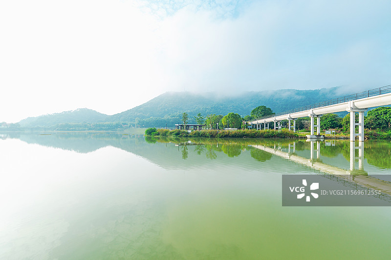 广州从化区风云岭森林公园，黎塘海，水渠图片素材