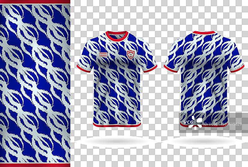 艺术运动衫设计，包含正面和背面图片素材