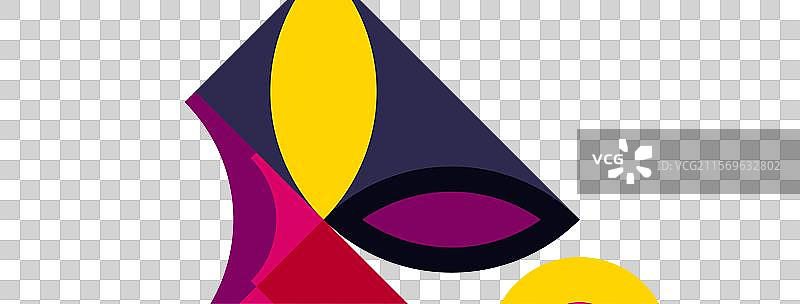 几何美丽的抽象圆形和花瓣图片素材