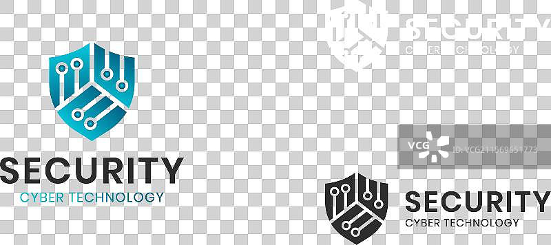 互联网数据的网络防御盾牌标志图片素材