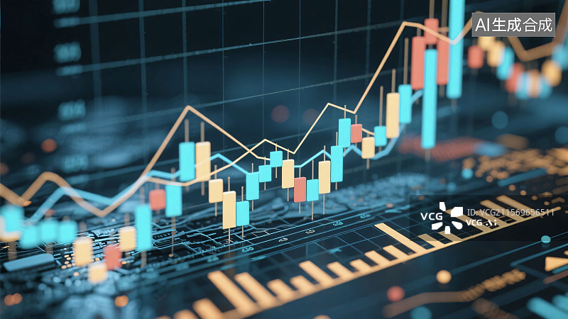 【AI数字艺术】比特币金融股市交易所分析数据图标概念图图片素材