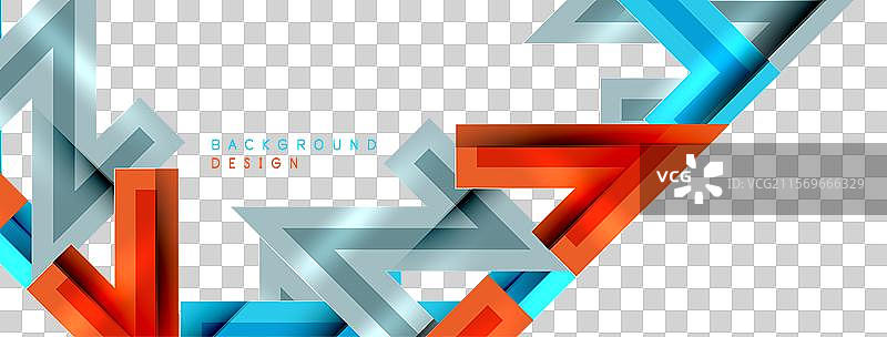 动态几何抽象背景中的锯齿线图片素材