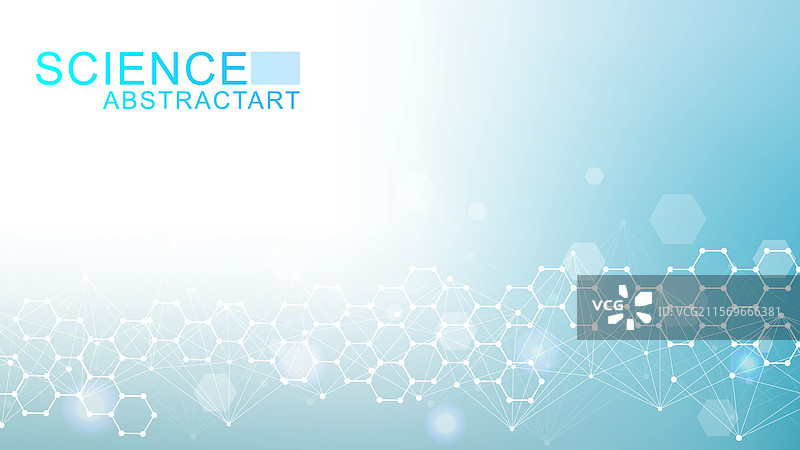 六边形抽象背景大数据图片素材