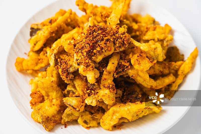 炸蘑菇图片素材