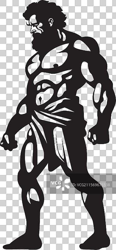 传奇战士标志性的赫拉克勒斯设计神话图片素材