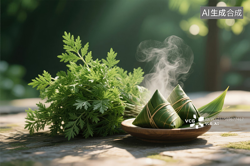 【AI数字艺术】美味的中国粽子图片素材