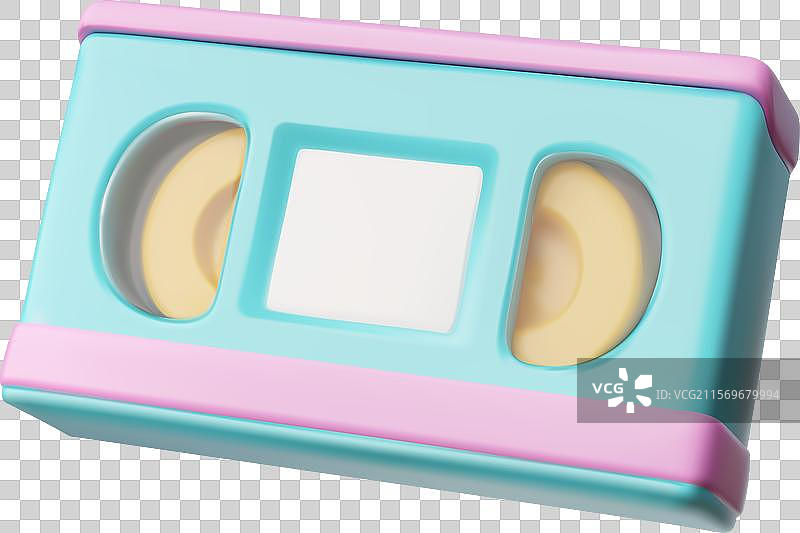 复古3D渲染的老式录像带图片素材