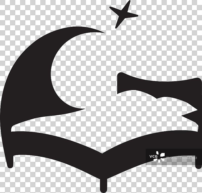 在天鹅绒般的天空下，你的床如同一颗星辰图片素材