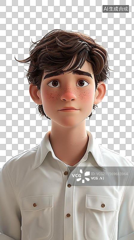 【AI数字艺术】身穿白衬衫的商务金融人士图片素材