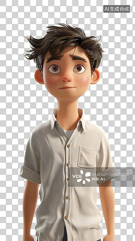 【AI数字艺术】身穿白衬衫的商务金融人士图片素材