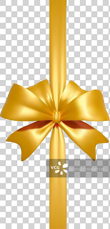 金色的弓和丝带图片素材