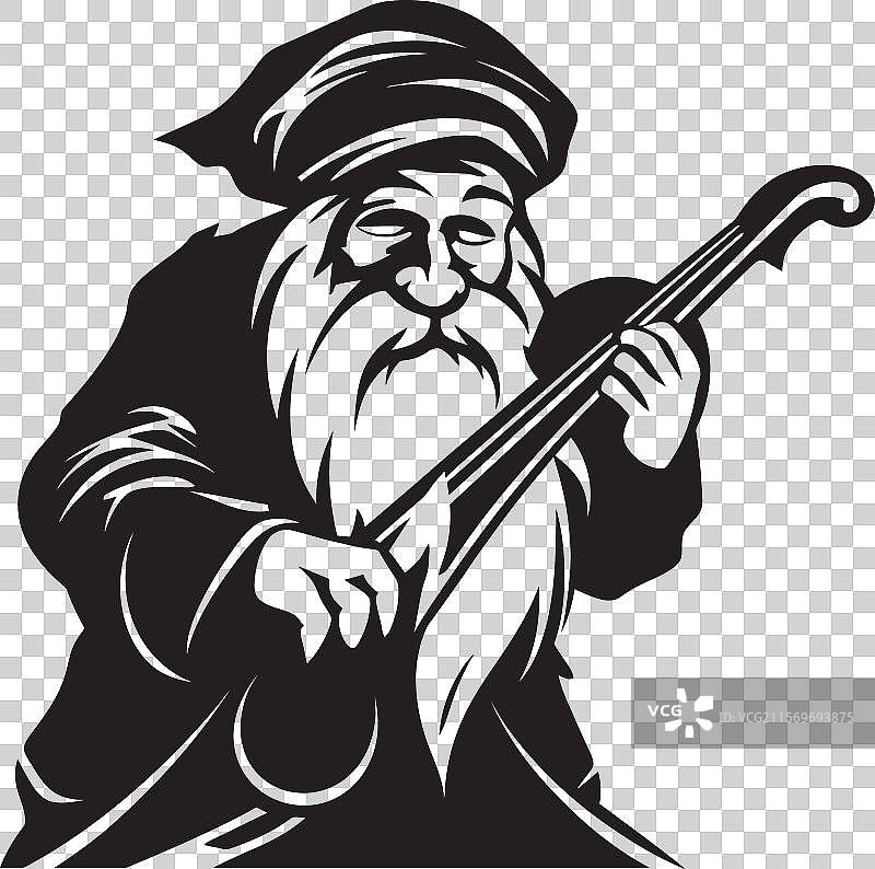 童话交响乐的侏儒标志设计图片素材