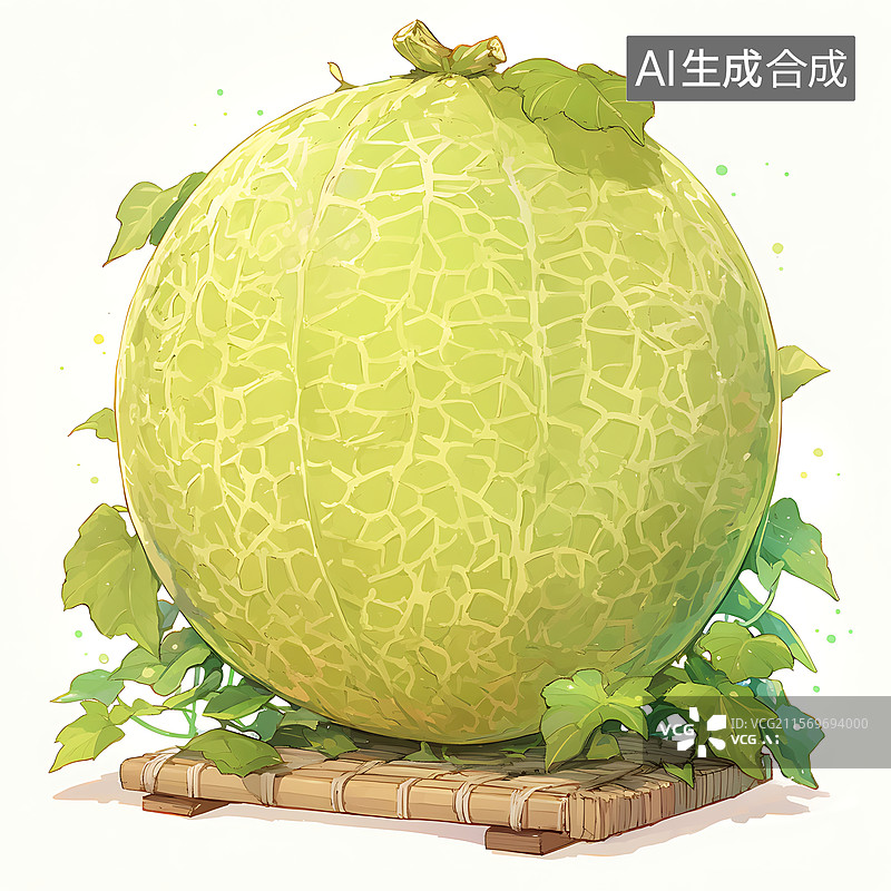 【AI数字艺术】夏日水果哈密瓜素材图片素材