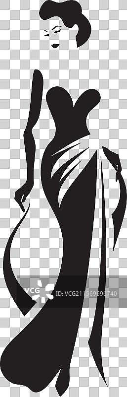 华丽的女神偶像，时尚的感觉图片素材