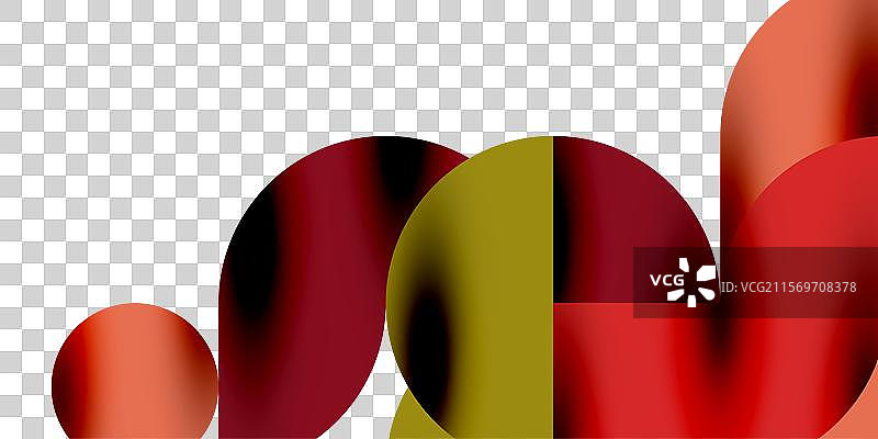 阴影效果的闪亮圆圈和圆形三角形图片素材