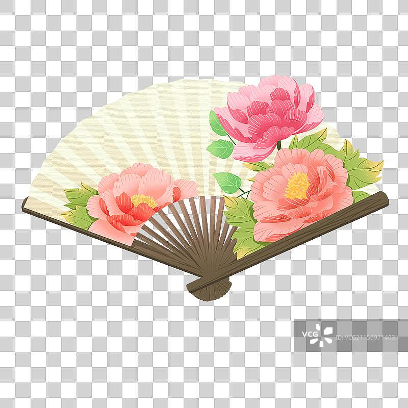 夏季古风扇子素材图片素材