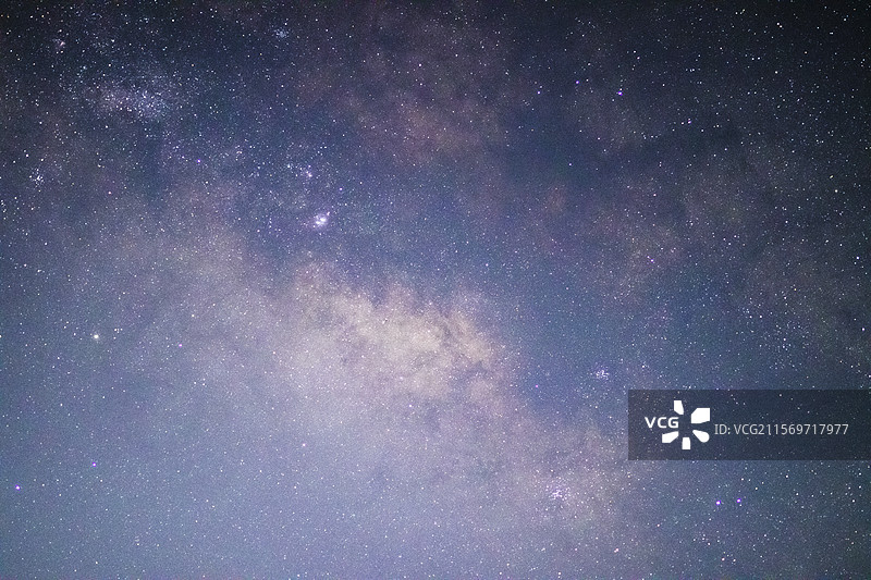 银河系核心的星空全景拍摄图片素材