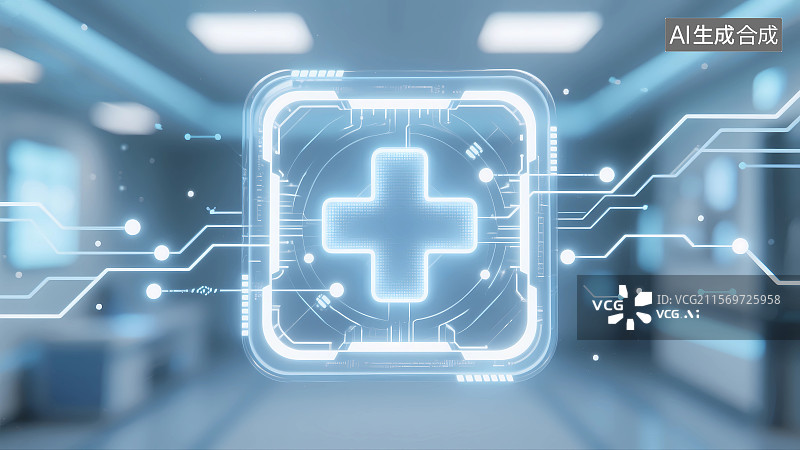 【AI数字艺术】未来医疗科技概念图片素材
