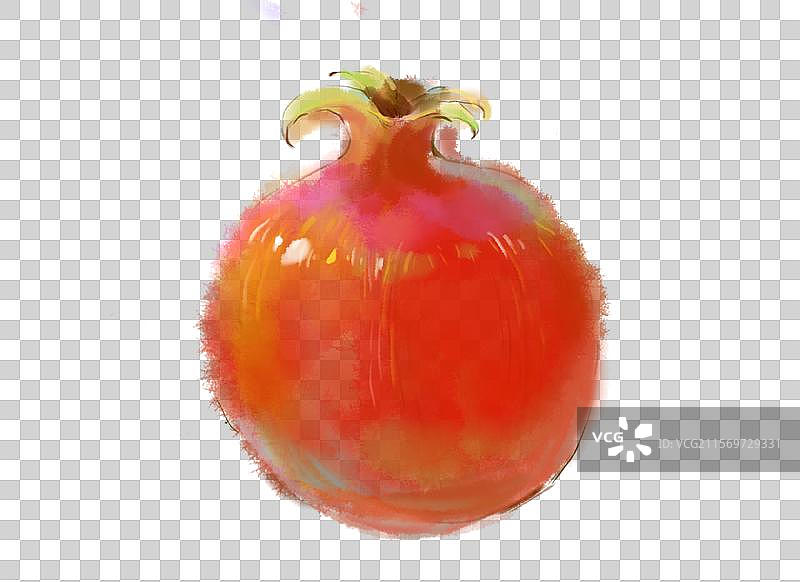 中国传统美食插画水果石榴插画元素图片素材