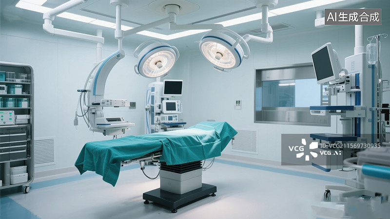 【AI数字艺术】科技医疗手术室图片素材