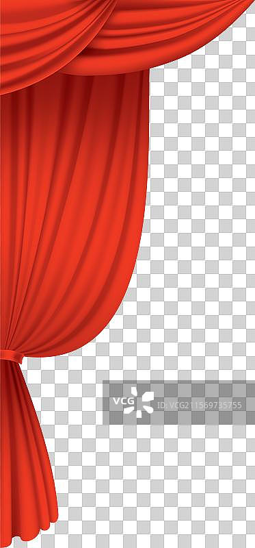 红色窗帘 逼真的剧院面料 丝绸图片素材