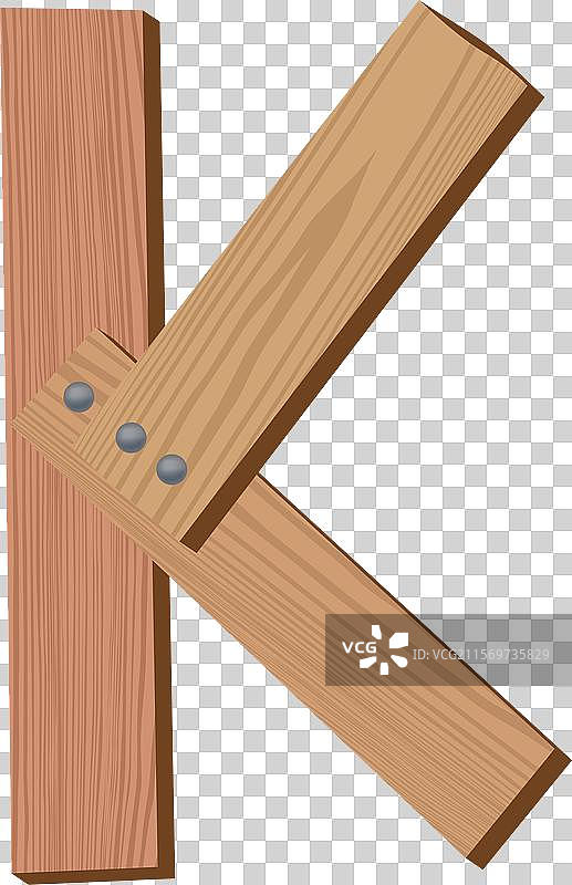 木质字母字体符号K纹理字母图片素材