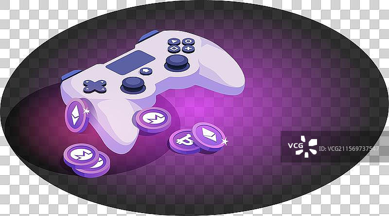 加密货币与游戏NFT游戏图片素材