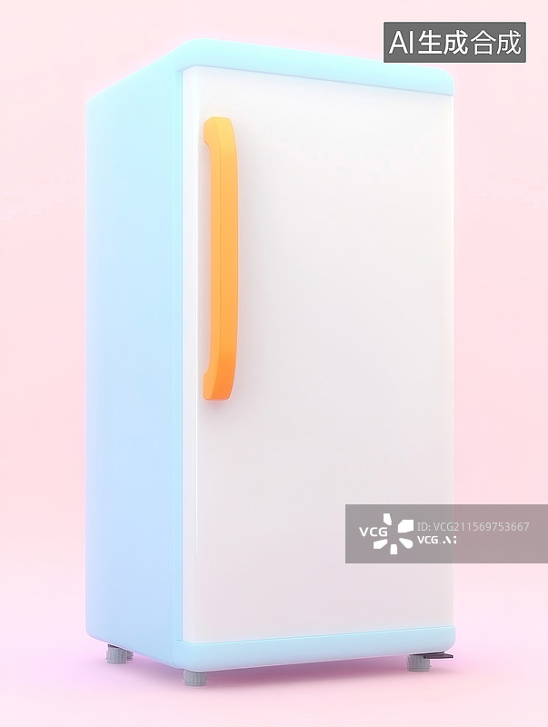 【AI数字艺术】简约风格的冰箱展示图片素材