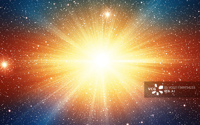 【AI数字艺术】宇宙中的爆炸星云图片素材
