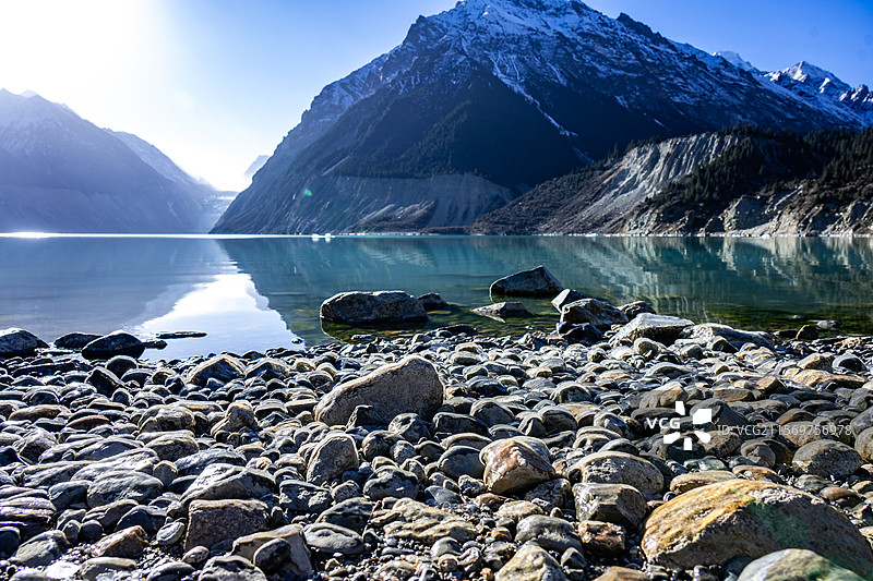 炯拉措冰川图片素材