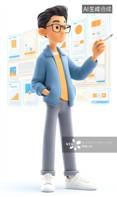 【AI数字艺术】培训师图片素材