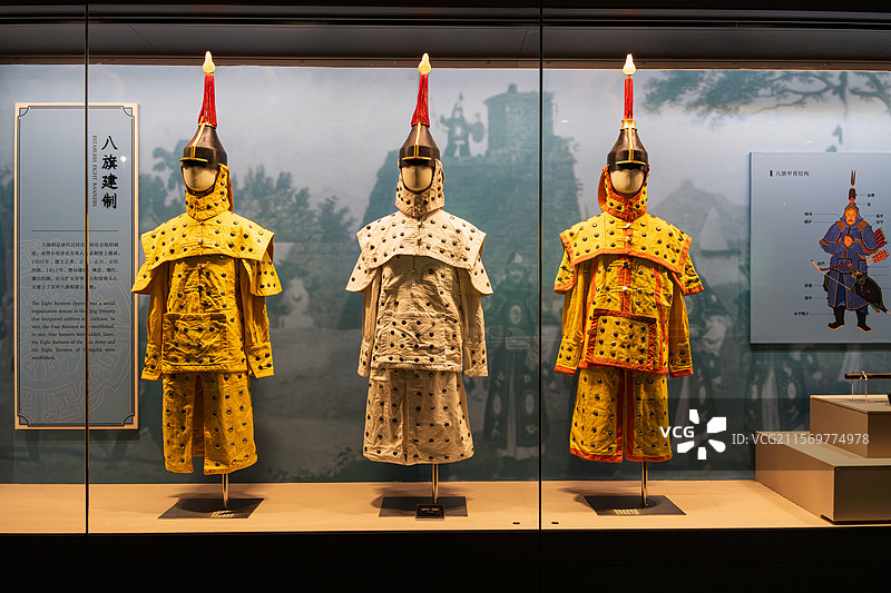 古代士兵服饰展示图片素材