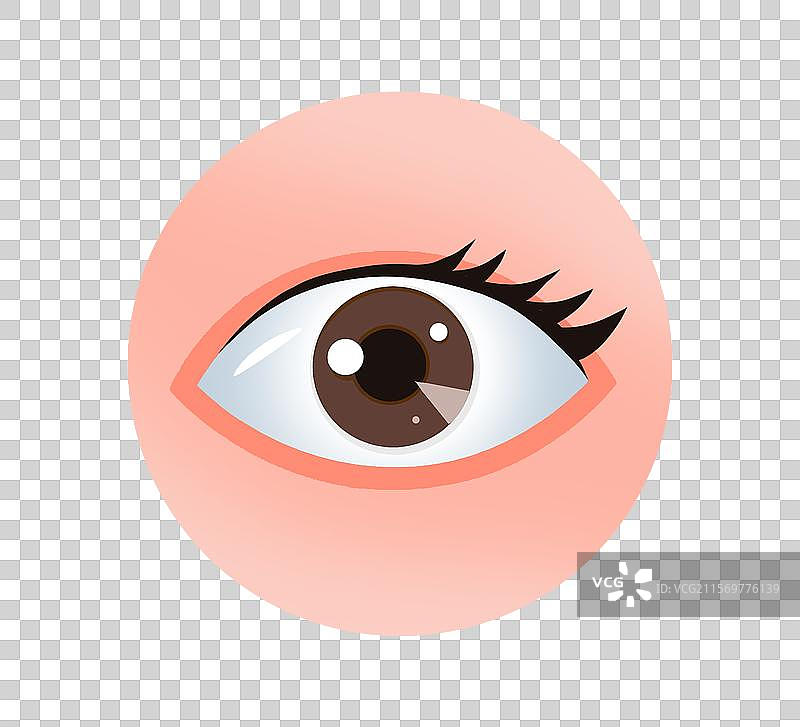 扁平风眼睛元素图片素材