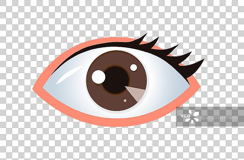 扁平风眼睛元素图片素材
