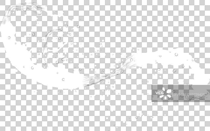 逼真的牛奶飞溅在格子背景上图片素材