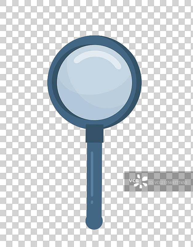 放大镜扁平风元素图片素材