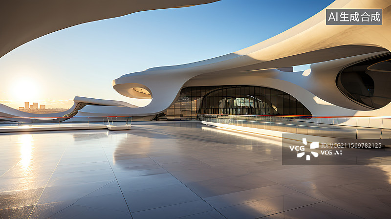 【AI数字艺术】建筑背景图片素材