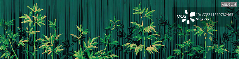 【AI数字艺术】端午节绿色环保背景垂直条纹和竹叶图案商务演示包装壁纸装饰画海报和企业活动抽象背景图片素材