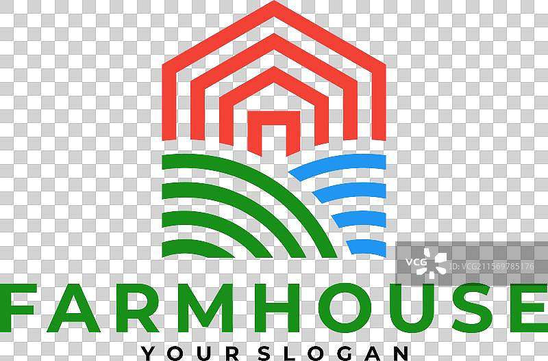 农舍建筑标志图标图片素材