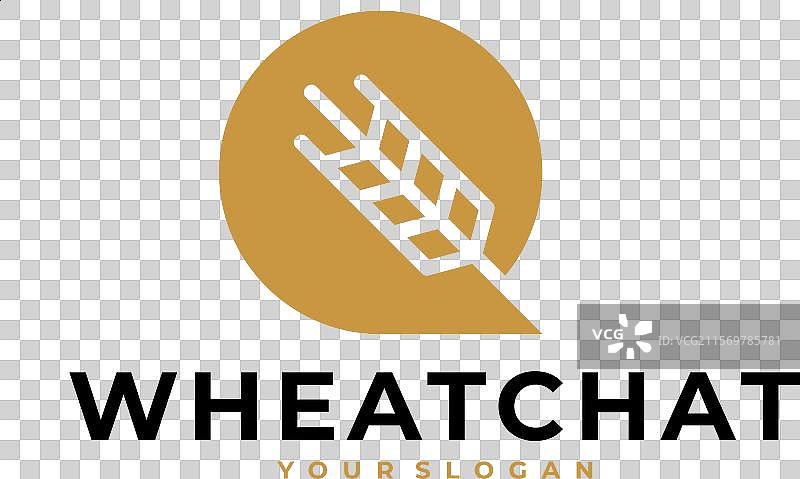 小麦聊天沟通对话标志图标图片素材