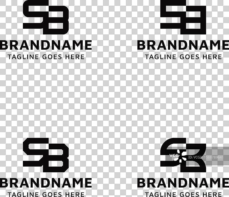 适合任何场合的字母SB单字母组合标志设计集图片素材