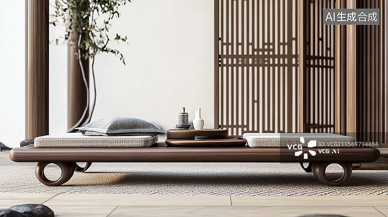 【AI数字艺术】新中式家居家具设计图片素材