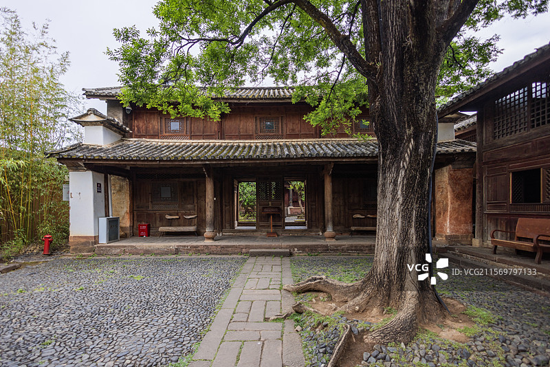 云南大理剑川县沙溪古镇兴教寺图片素材