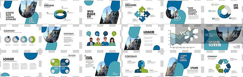 商业演示幻灯片模板图片素材