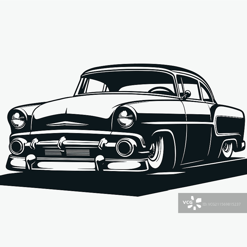 1950年代经典汽车图片素材
