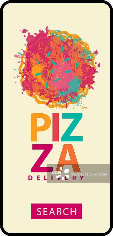 披萨外送广告横幅图片素材